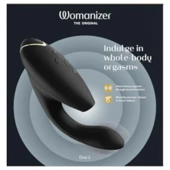Duo 2 Luxuriöser Dual Stimulator Mit Pleasure Air Technologie Für Die Klitoris Und Vibration für den G-Punkt Black von Womanizer