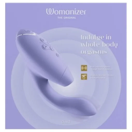 Duo 2 Luxuriöser Dual Stimulator Mit Pleasure Air Technologie Für Die Klitoris Und Vibration Für Den G-Punkt Lilac von Womanizer