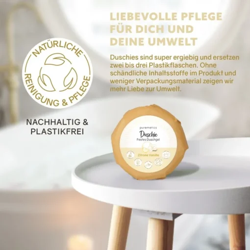 Duschpflege Duschie Zitrone Vanille von puremetics
