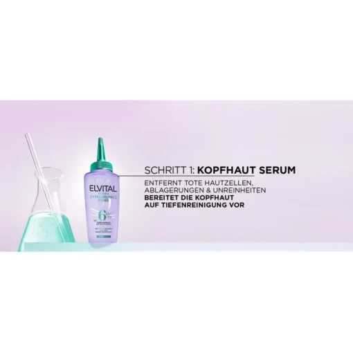 Elvital Hydra Hyaluronic Pure 72H Entfettendes Shampoo von L’Oréal Paris
