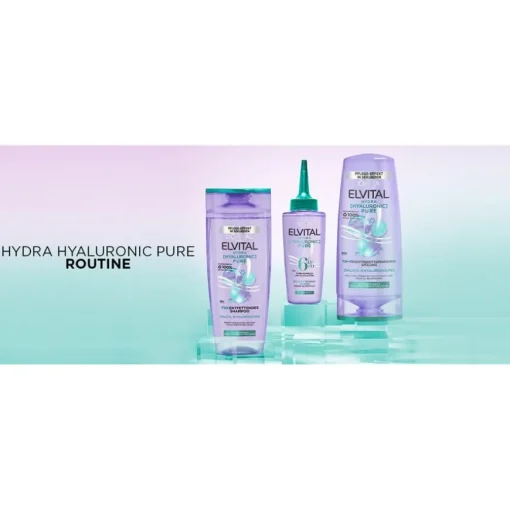 Elvital Hydra Hyaluronic Pure 72H Entfettendes Shampoo von L’Oréal Paris