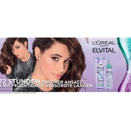 Elvital Hydra Hyaluronic Pure 72H Entfettendes Shampoo von L’Oréal Paris