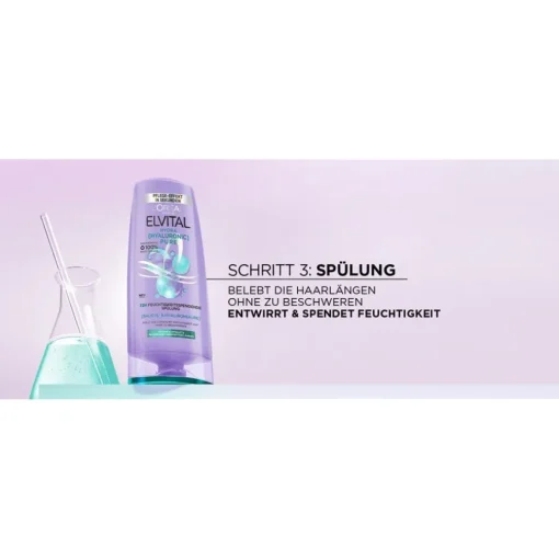 Elvital Hydra Hyaluronic Pure 72H Entfettendes Shampoo von L’Oréal Paris