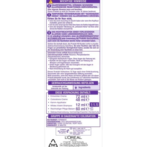 Excellence Creme Cool Creme Haarfarbe von L’Oréal Paris