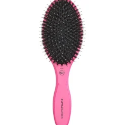 Expert Care Oval Paddelbürste 16-reihig, Pink Mit Wildschwein-/Nylonborsten von Olivia Garden