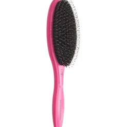 Expert Care Oval Paddelbürste 16-reihig, Pink Mit Wildschwein-/Nylonborsten von Olivia Garden