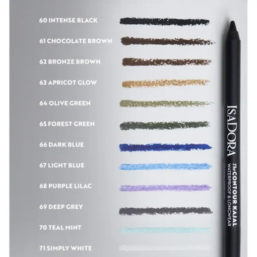 Eyeliner & Kajal The Contour Kajal Waterproof & Longwear von Isadora