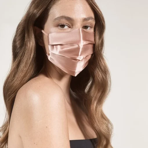 Face Coverings Pure Silk Face Cover Rose Gold von slip
