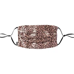 Face Coverings Pure Silk Face Cover Rose Leopard von slip