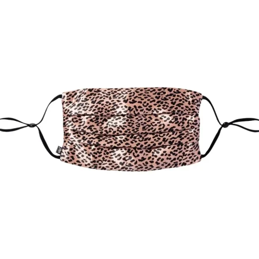 Face Coverings Pure Silk Face Cover Rose Leopard von slip