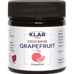 Feste Deocreme Grapefruit von Klar Seifen