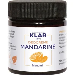 Feste Deocreme Mandarine von Klar Seifen