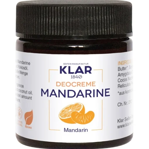 Feste Deocreme Mandarine von Klar Seifen