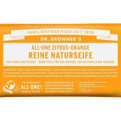 Feste Seifen All-One Zitrus-Orange Reine Naturseife von Dr. Bronner's