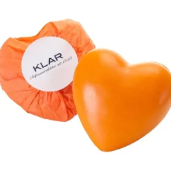 Feste Seifen Seife Orangenherz von Klar Seifen
