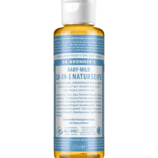 Flüssigseifen Baby-Mild 18-in-1 Naturseife von Dr. Bronner's