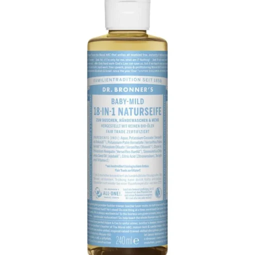 Flüssigseifen Baby-Mild 18-in-1 Naturseife von Dr. Bronner's