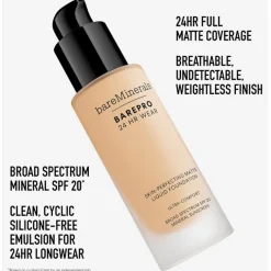 Foundation BAREPRO® 24HR Wear Skin-Perfecting Matte Liquid Foundation Mineral SPF 20 von bareMinerals