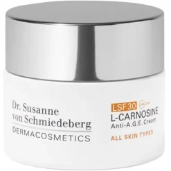 Gesichtscremes L-Carnosine Anti-A.G.E. Cream LSF 30 von Dr. Susanne von Schmiedeberg