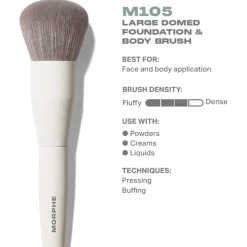 Gesichtspinsel M105 Large Domed Foundation & Body Brush von Morphe