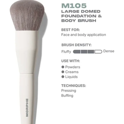 Gesichtspinsel M105 Large Domed Foundation & Body Brush von Morphe