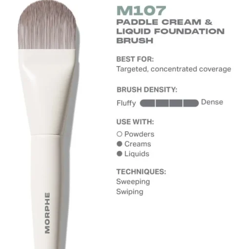 Gesichtspinsel M107 Paddle Cream & Liquid Foundation Brush von Morphe