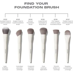 Gesichtspinsel M102 Rounded Cream & Liquid Foundation Brush von Morphe