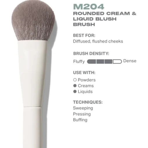 Gesichtspinsel M204 Rounded Cream & Liquid Blush Brush von Morphe