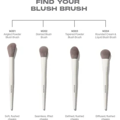 Gesichtspinsel M204 Rounded Cream & Liquid Blush Brush von Morphe