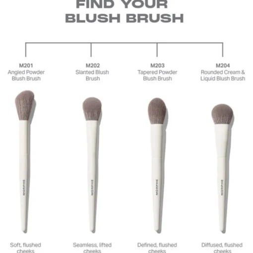 Gesichtspinsel M204 Rounded Cream & Liquid Blush Brush von Morphe