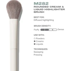 Gesichtspinsel M282 Rounded Cream & Liquid Highlight Brush von Morphe