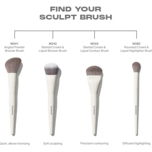 Gesichtspinsel M242 Slanted Cream & Liquid Bronzer Brush von Morphe