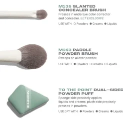 Gesichtspinsel-Sets Conceal & Set Tool Trio von Morphe