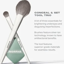 Gesichtspinsel-Sets Conceal & Set Tool Trio von Morphe