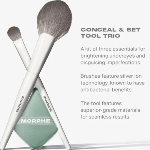 Gesichtspinsel-Sets Conceal & Set Tool Trio von Morphe