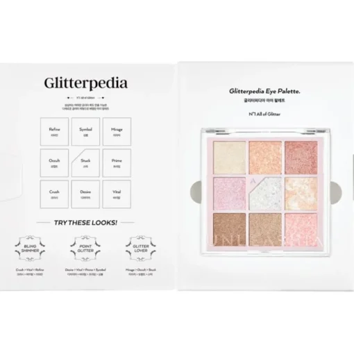 Glitterpedia Eye Palette N°1 All of Glitter von Unleashia