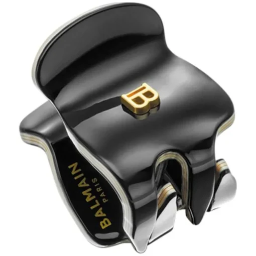 Haarklammern Cellulose Acetate Pince Black von Balmain Hair Couture