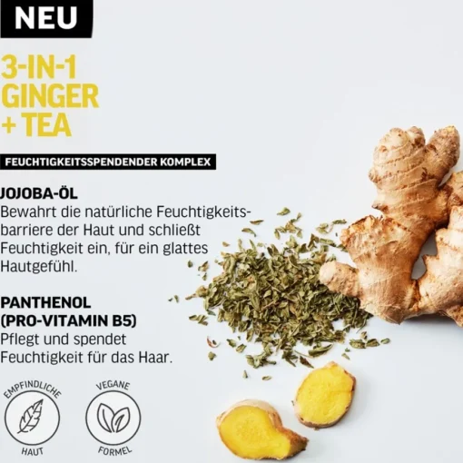 Haarpflege & Körperpflege 3-in-1 Ginger + Tea Shampoo, Conditioner and Body Wash von American Crew