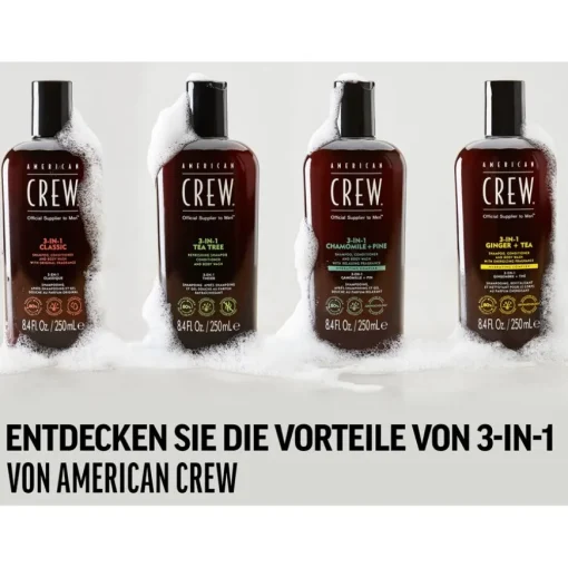 Haarpflege & Körperpflege 3-in-1 Ginger + Tea Shampoo, Conditioner and Body Wash von American Crew
