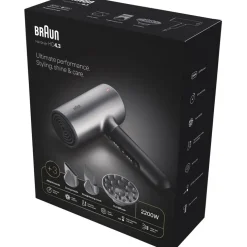 Haartrockner HD4.3 Dryer Grey Satin Metal von BRAUN HAIR CARE