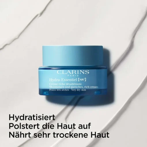 Hydra-Essentiel [HA²] Crème riche désaltérante - Peaux très sèches von CLARINS