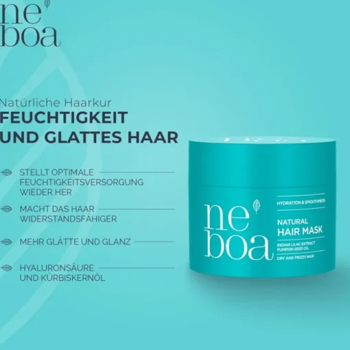 Hydration & Smoothness Natural Hair Mask Dry & Frizzy Hair von Neboa