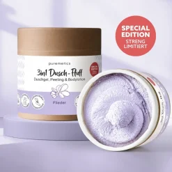 3in1 Duschpflege Dusch-Fluff Flieder von puremetics