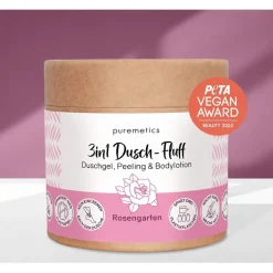 3in1 Duschpflege Dusch-Fluff Rosengarten von puremetics