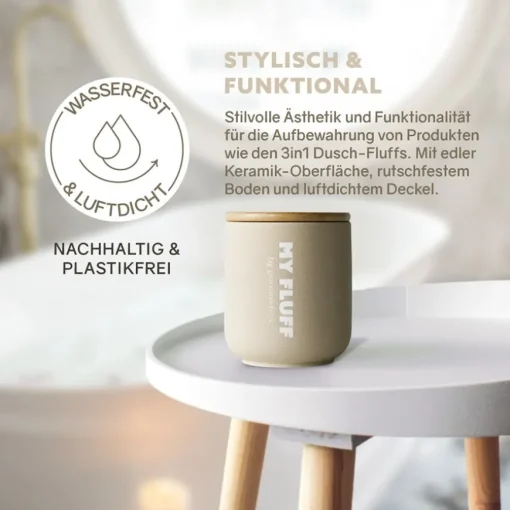 3in1 Duschpflege Keramikgefäß Sand von puremetics