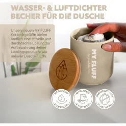 3in1 Duschpflege Keramikgefäß Sand von puremetics