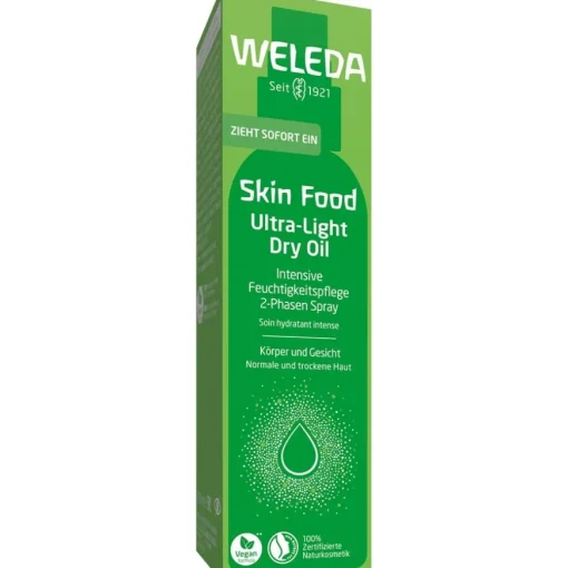 Intensivpflege Skin Food Ultra-Light Dry Oil Leichtes, feuchtigkeitsspendendes 2-Phasen Spray für normale bis trockene Haut  von Weleda