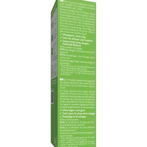 Intensivpflege Skin Food Ultra-Light Dry Oil Leichtes, feuchtigkeitsspendendes 2-Phasen Spray für normale bis trockene Haut  von Weleda