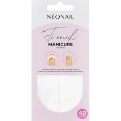 Kunstnägel & Nageldesign French Manicure Stickers Rund von NEONAIL