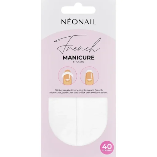 Kunstnägel & Nageldesign French Manicure Stickers Rund von NEONAIL